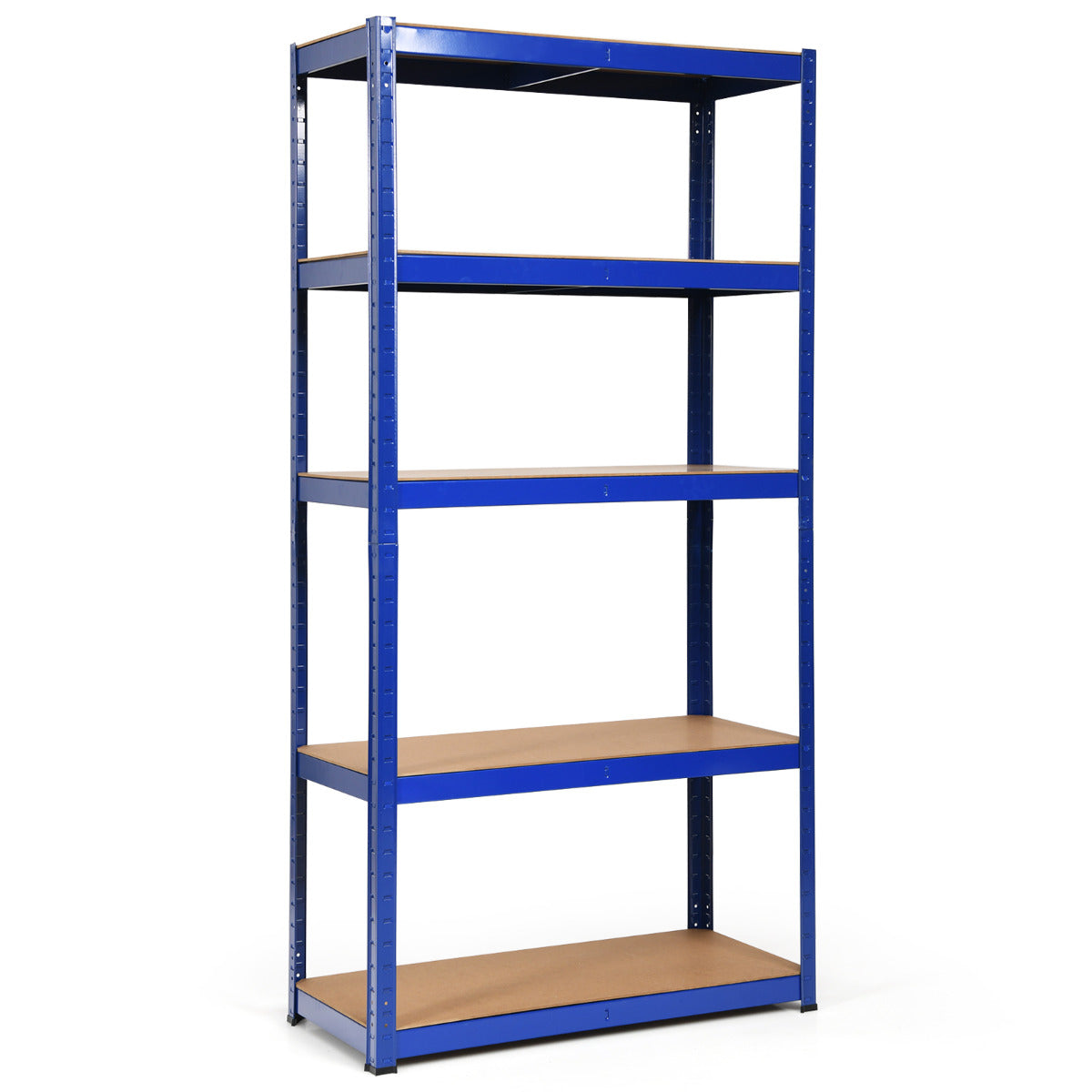 Estante con 5 Niveles y Repisas Regulables con Estructura en Acero Resistente para Casa Oficina Dormitorio Garaje 90 x 40 x 180 cm Azul