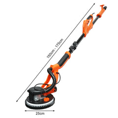 Lijadora para Cartón Piedra 750 W con Sistema de Aspiración Automática 6 Velocidades Regulables 800-1750 rpm y Luces LED