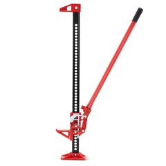 Gato Agrícola de 112 cm Gato Utilitario Todoterreno con Trinquete de Carga 3000 kg Gato Elevador de Alta Resistencia para Automóviles Rojo