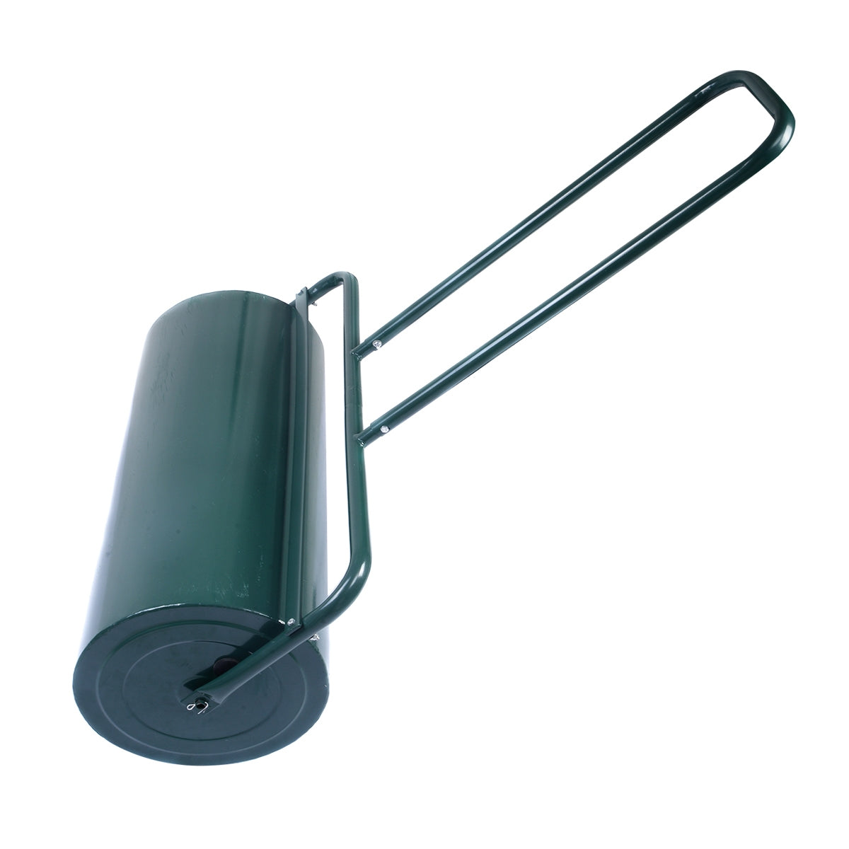 Rodillo en Acero Rellenable con Agua y Arena con Empuñadura en U Ideal para Césped Nivelado y Liso Verde 114 x 60 x 32 cm