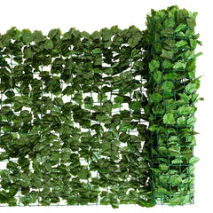 Seto Artificial con Hojas de Hiedra para Decoración de Jardín Casamiento Interior y Exterior Verde 150 x 300 cm