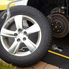 Conjunto de 3 Herramientas Manuales con Retenedor de Cuentas de Acero para Quitar Montar y Desmontar Neumáticos de 44 cm a 62 cm Amarillo