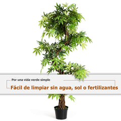 160cm Planta Artificial Árbol Planta Verde Decoración Interior para Hogar Oficina 160 x 19 x 19 cm
