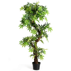 160cm Planta Artificial Árbol Planta Verde Decoración Interior para Hogar Oficina 160 x 19 x 19 cm