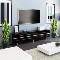 90 cm Planta Artificial Árbol Simulación con Maceta y Hojas para Oficina Hogar Boda Interior Decoración