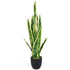 90 cm Planta Artificial Árbol Simulación con Maceta y Hojas para Oficina Hogar Boda Interior Decoración