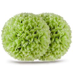 Juego de 2 Bolas de Topiario Artificiales de Planta Bolas Decorativas de 28 CM Decoración Interior y Exterior con Protección Solar Verde