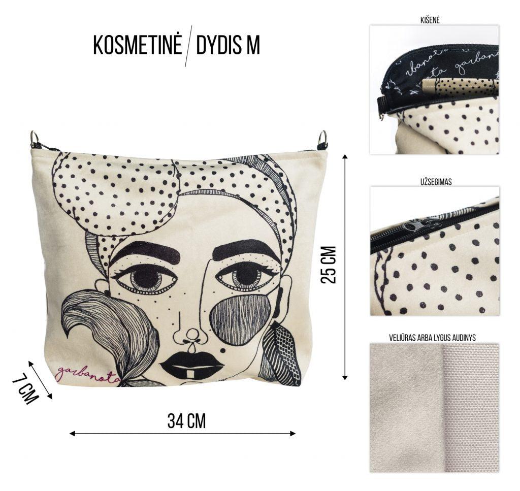 BOLSA DE MAQUILLAJE / NECESER ROSE - NEGRO - ZYOUNAT Boutique