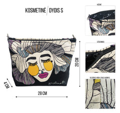 BOLSA DE MAQUILLAJE / NECESER ROSE - NEGRO - ZYOUNAT Boutique