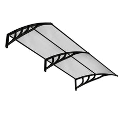 Marquesina para Ventana o Puerta 199 x 99 cm Protección Solar Lluvia Nieve Viento Toldo Exterior para Unidad de Aire Acondicionado