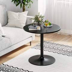 Mesa Bistró Redonda Mesa de Cóctel de Altura de Bar de 101,5 cm Convertible en Mesa de Café de 56 cm de Altura Mesa Alta de Pub Bar Negro