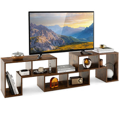 Mueble Consola de TV de 3 Piezas de Combinación Centro de Entretenimiento para TV hasta 65’’ para Salón Marrón