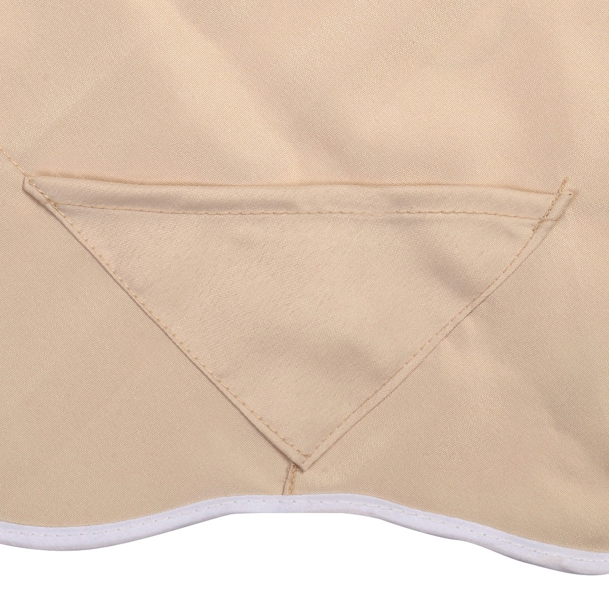 Toldo de Repuesto Tratamiento Impermeable para Jardín Patio Poliéster Beige - 196 X 109 cm