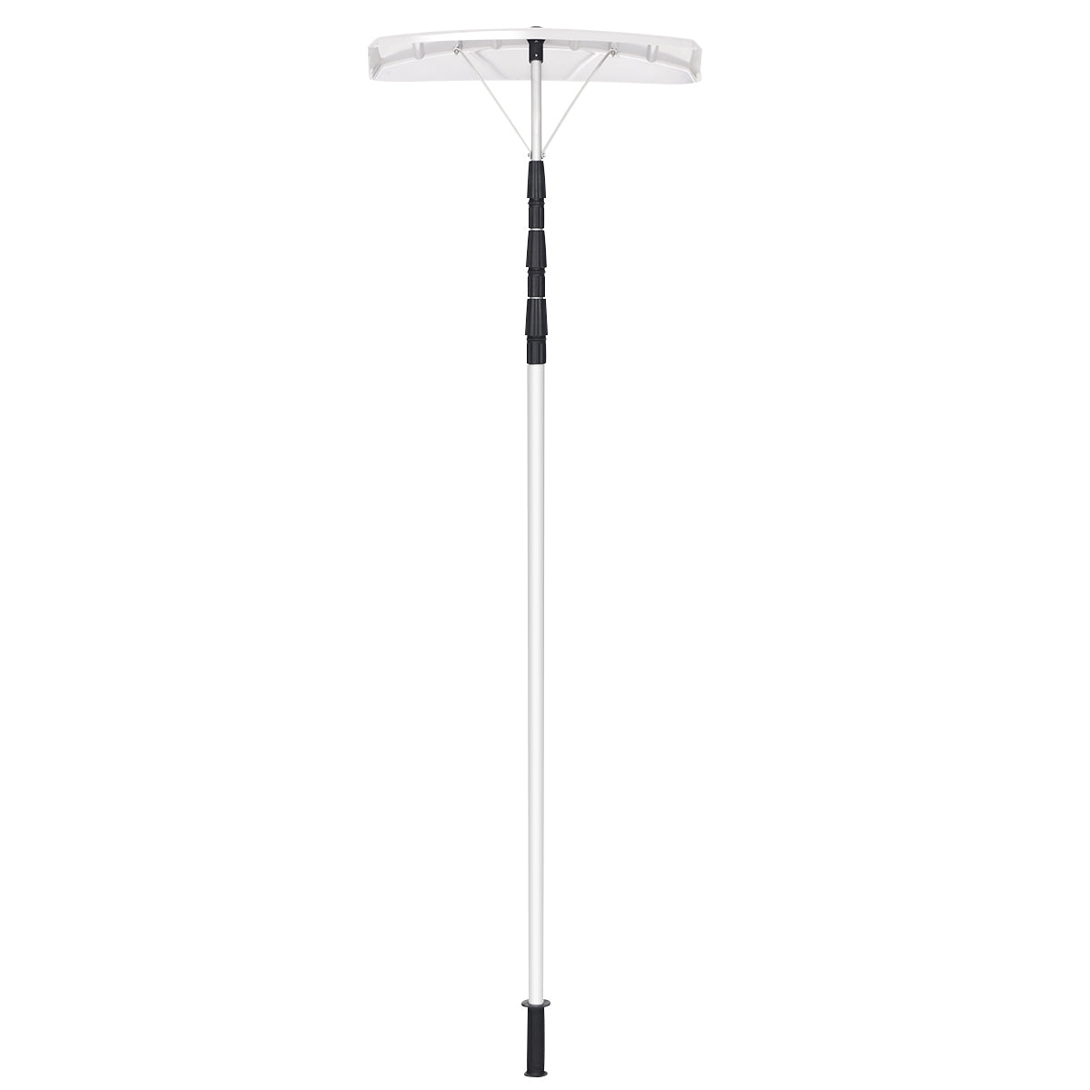 Rastrillo de Nieve para Techo Telescópico Ajustable de 190 cm a 630 cm Pala de Nieve para Techo para Casa Jardín Parque Herramienta