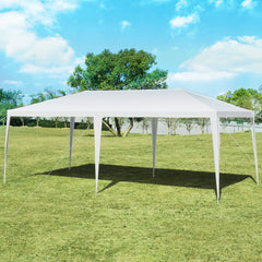 Toldo 3 x 6 m para Boda Gazebo Impermeable con Cuerda de Viento Pabellón de Refugio al Aire Libre para Fiestas Camping