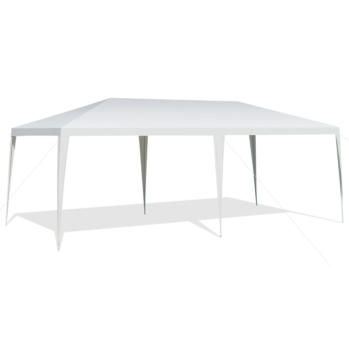 Toldo 3 x 6 m para Boda Gazebo Impermeable con Cuerda de Viento Pabellón de Refugio al Aire Libre para Fiestas Camping