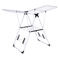 Perchero Plegable para Secado de Ropa Portátil con Percha Resistente de Acero Inoxidable Ligero y Estable para Interiores y Exteriores