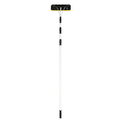 Rastrillo de Aluminio para Nieve con Barredora Telescópica de 6,3 m y Hoja Grande de 39 cm con Cierre Giratorio para Quitar Hojas