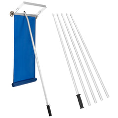 Rastrillo de Techo de 151-661 cm para Quitar Nieve con Poste de 5 Secciones Marco de Aluminio y Mango Antideslizante para Casa y Vehículo
