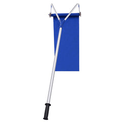 Rastrillo Pala de Nieve Tejado Extensible 180-661cm Ligera Rastrillo Quitanieve de Aluminio con Ruedas Asa Ajustable Antideslizante