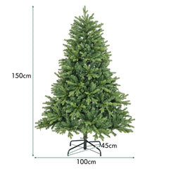 150/180cm Árbol de Navidad Artificial con Luces LED multicolores y Blancas Cálidas 11 Modos De Iluminación-150cm