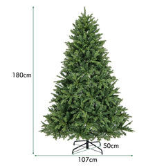 150/180cm Árbol de Navidad Artificial con Luces LED multicolores y Blancas Cálidas 11 Modos De Iluminación-180cm