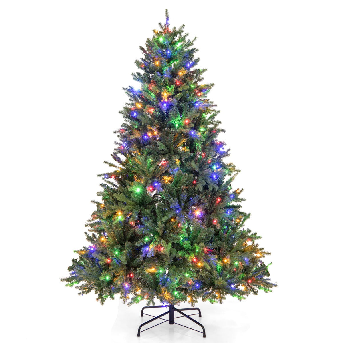 150/180cm Árbol de Navidad Artificial con Luces LED multicolores y Blancas Cálidas 11 Modos De Iluminación-180cm