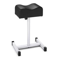 Reposapiés para Pedicura y Manicura con Altura Ajustable de 44-65 cm y Almohadilla Equipamiento Profesional para Salones de Belleza Negro