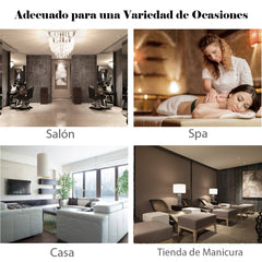 Reposapiés para Pedicura y Manicura con Altura Ajustable de 44-65 cm y Almohadilla Equipamiento Profesional para Salones de Belleza Negro