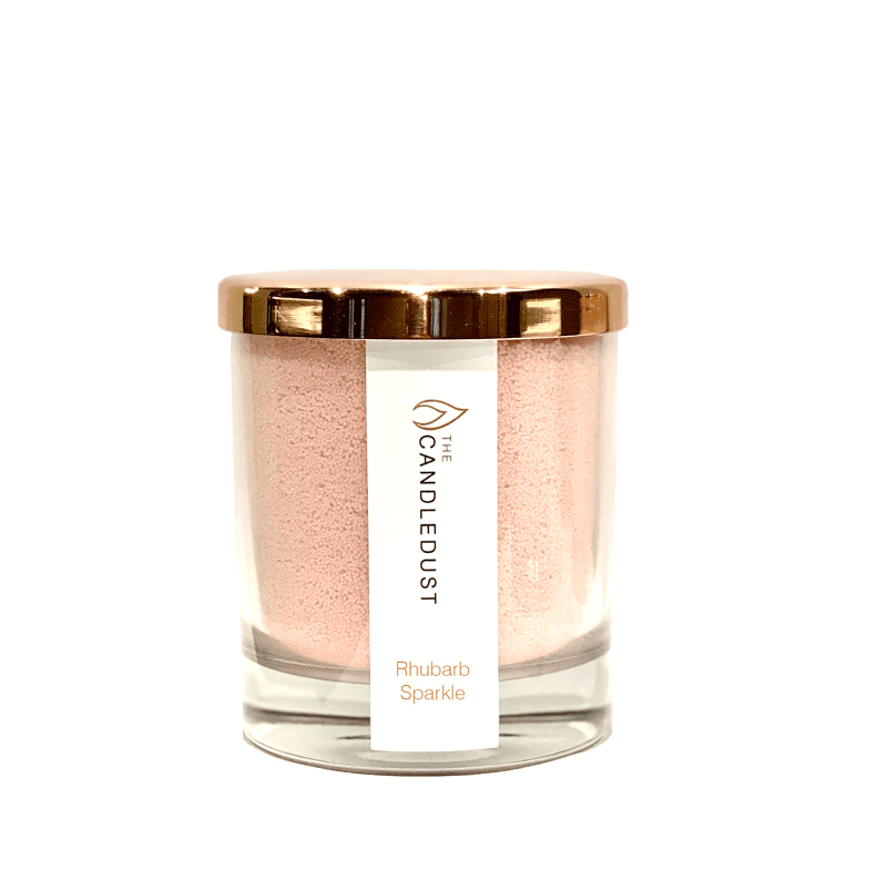 Vela en Polvo en Vidrio - Brillo de Ruibarbo 160g - ZYOUNAT Boutique