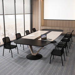 Juego de 2 Sillas para Sala de Espera Silla de Oficina para Invitados con Respaldo Ergonómico Brazos Asiento Acolchado Silla de Malla Negro