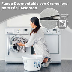 Sofá Cama Plegable 3 en 1 Colchón de Espuma de Densidad Funda Extraíble y Lavable Cama de Invitados Portátil 190 x 71 x 15 cm Gris