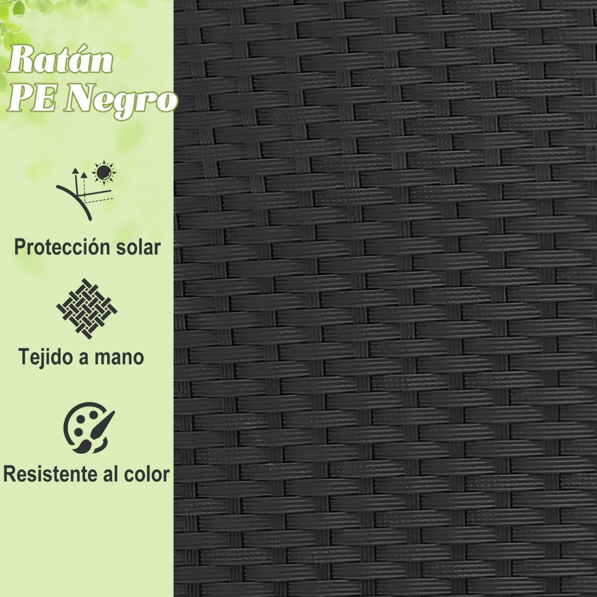 Sofá Cama Redondo Para Patio de Mimbre con Dosel Retráctil Cojines y Almohadas 187 x 180 x 157 cm Blanco y Negro
