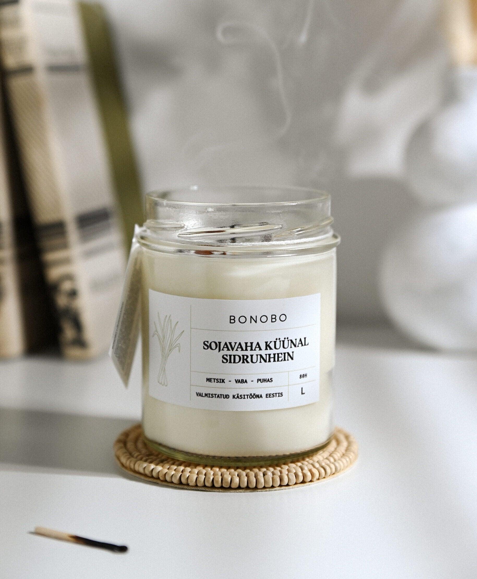 Vela Perfumada de Hierba de Limón - L (80h) - ZYOUNAT Boutique