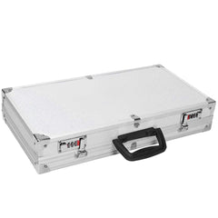 Maletín para Pistola de Aluminio Caja de Munición Caza 47x25x8,3cm 2 Bloqueos