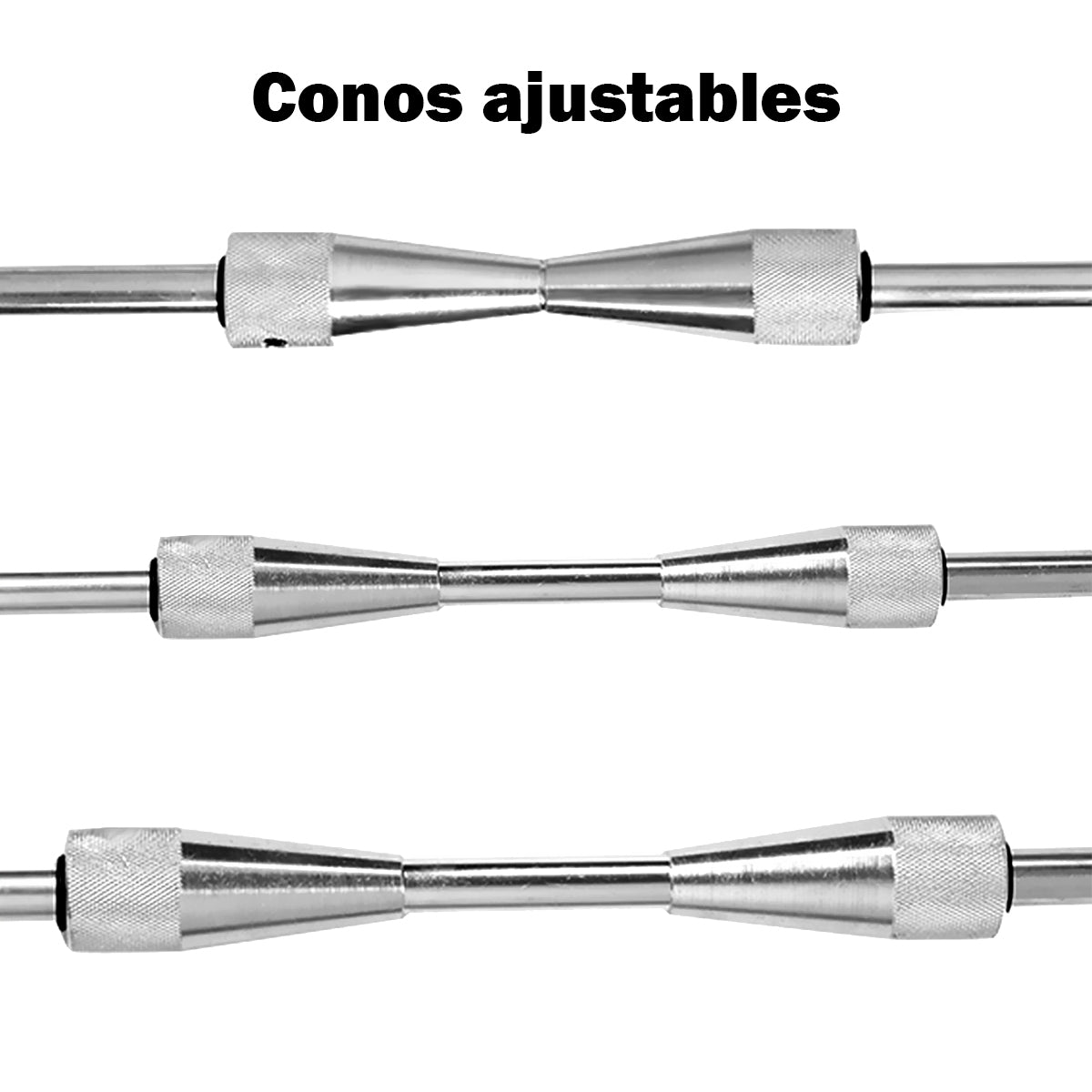 Dispositivo Equilibradora de Ruedas de Motos Soporte de Equilibrado Conos Regulables para Centrado para Casa Taller 40,5 x 22 x 51 cm Negro