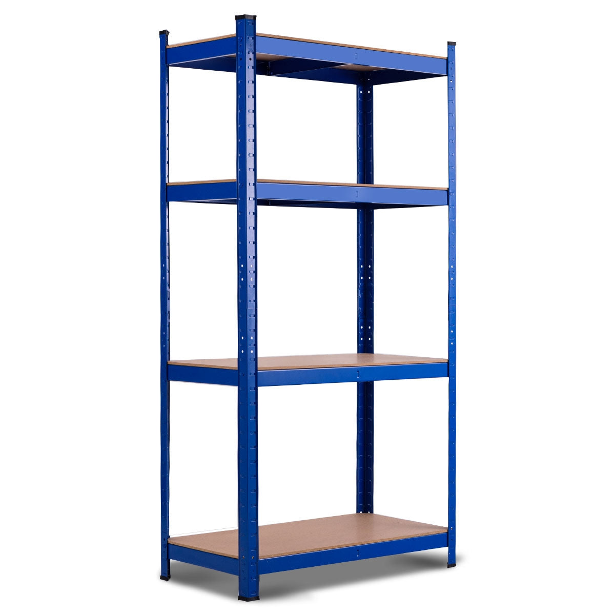 Estante de Almacenamiento para Garaje de Hierro y MDF de 4 estantes Estantería Pesado 80x40x160cm azul