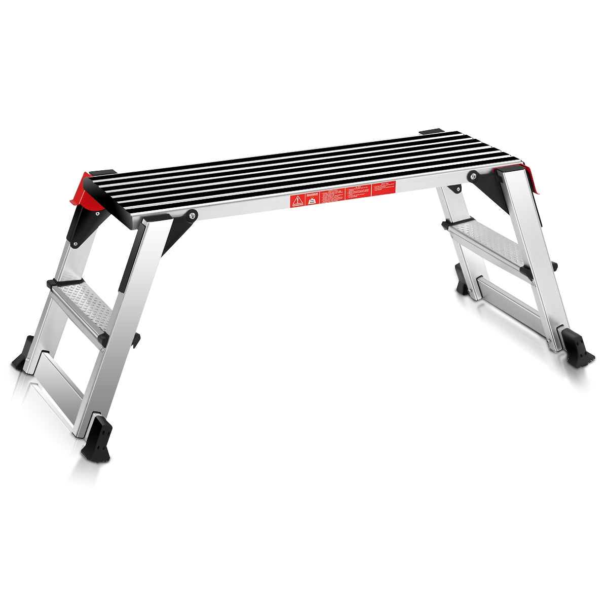 Plataforma de Trabajo Escalera Plegable Multiuso de Aluminio para Hogar Oficina Taller Carga hasta 150 kg