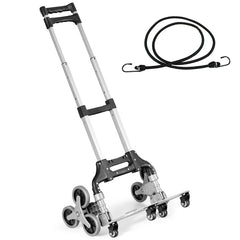 Carro de Carga Plegable con Correa Elástica y Empuñadura Telescópica Regulable en 3 Posiciones para Mudanza Compra Viajes